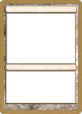 2004 World Championship Blank Card card from World Championship Decks