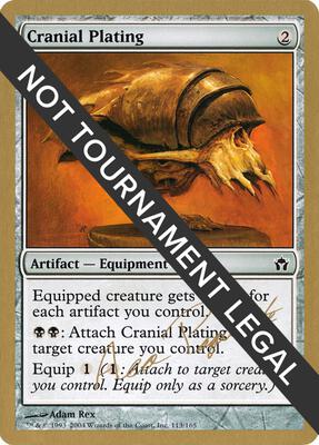 Cranial Plating - 2004 Aeo Paquette (MRD) card from World Championship Decks