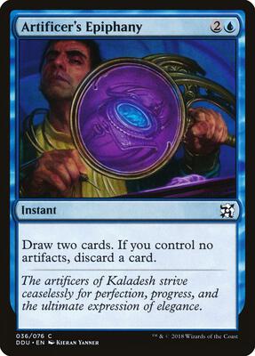 Artificer's Epiphany card from Duel Decks: Elves vs. Inventors