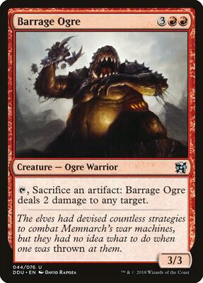 Barrage Ogre card from Duel Decks: Elves vs. Inventors