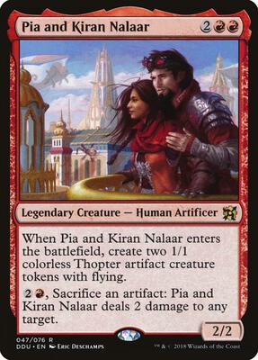 Pia and Kiran Nalaar card from Duel Decks: Elves vs. Inventors