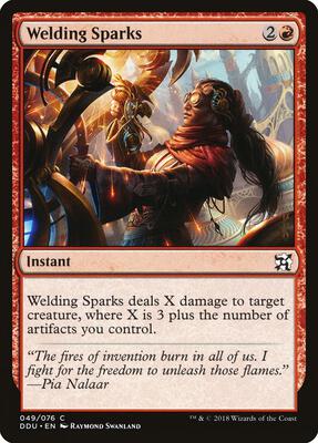 Welding Sparks card from Duel Decks: Elves vs. Inventors