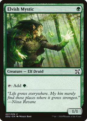 Elvish Mystic card from Duel Decks: Elves vs. Inventors