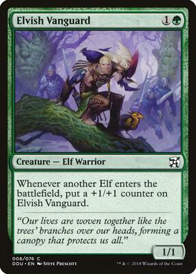 Elvish Vanguard card from Duel Decks: Elves vs. Inventors