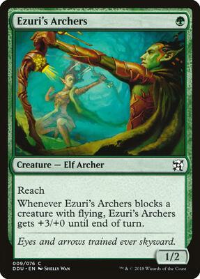 Ezuri's Archers card from Duel Decks: Elves vs. Inventors