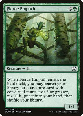 Fierce Empath card from Duel Decks: Elves vs. Inventors