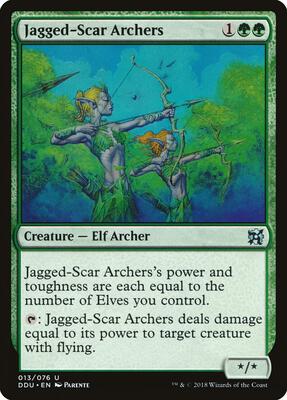 Jagged-Scar Archers card from Duel Decks: Elves vs. Inventors