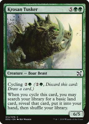 Krosan Tusker card from Duel Decks: Elves vs. Inventors