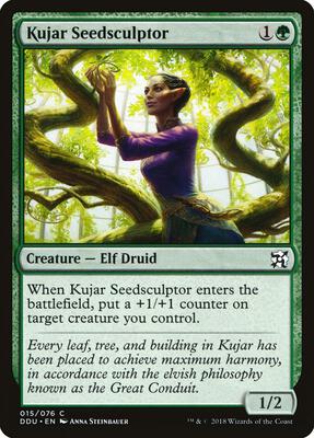 Kujar Seedsculptor card from Duel Decks: Elves vs. Inventors