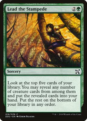 Lead the Stampede card from Duel Decks: Elves vs. Inventors