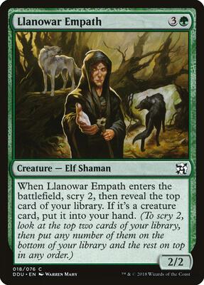 Llanowar Empath card from Duel Decks: Elves vs. Inventors