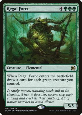 Regal Force card from Duel Decks: Elves vs. Inventors