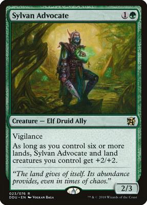 Sylvan Advocate card from Duel Decks: Elves vs. Inventors