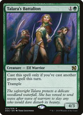 Talara's Battalion card from Duel Decks: Elves vs. Inventors