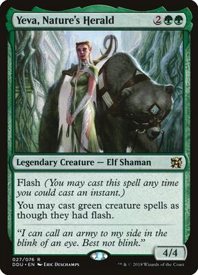 Yeva, Nature's Herald card from Duel Decks: Elves vs. Inventors