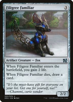 Filigree Familiar card from Duel Decks: Elves vs. Inventors