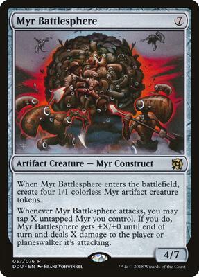 Myr Battlesphere card from Duel Decks: Elves vs. Inventors