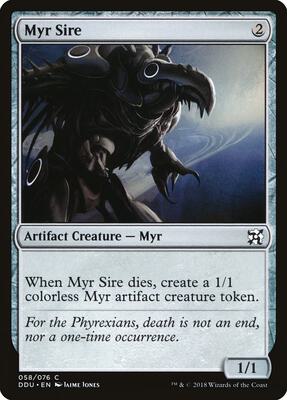 Myr Sire card from Duel Decks: Elves vs. Inventors