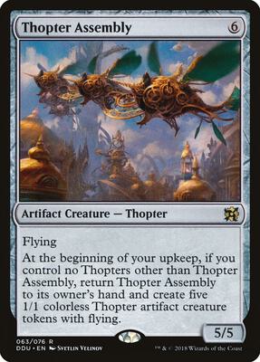 Thopter Assembly card from Duel Decks: Elves vs. Inventors