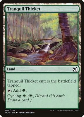 Tranquil Thicket card from Duel Decks: Elves vs. Inventors