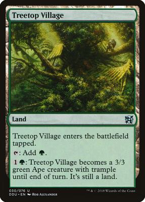 Treetop Village card from Duel Decks: Elves vs. Inventors