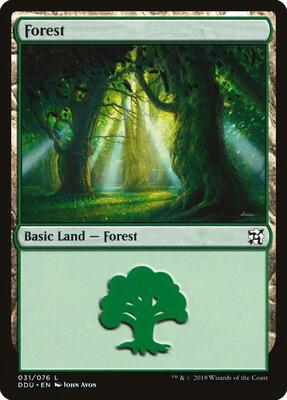 Forest (031) card from Duel Decks: Elves vs. Inventors