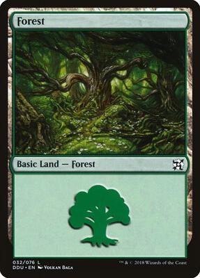 Forest (032) card from Duel Decks: Elves vs. Inventors