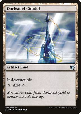 Darksteel Citadel card from Duel Decks: Elves vs. Inventors