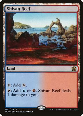 Shivan Reef card from Duel Decks: Elves vs. Inventors
