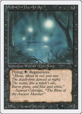 Will-o'-the-Wisp card from Revised Edition