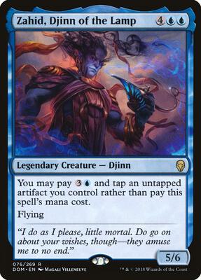 Zahid, Djinn of the Lamp card from Dominaria