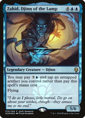 Zahid, Djinn of the Lamp (Draft Weekend) card from Launch Party & Release Event Promos