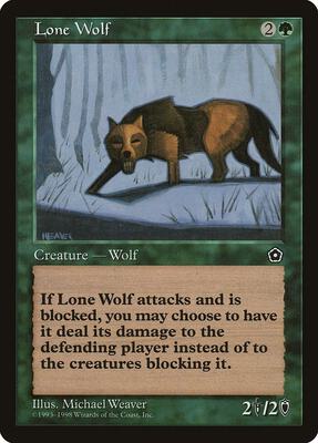 Lone Wolf card from Portal Second Age