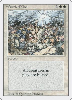 Wrath of God card from Revised Edition