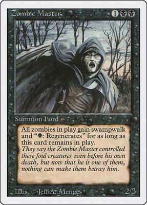 Zombie Master card from Revised Edition