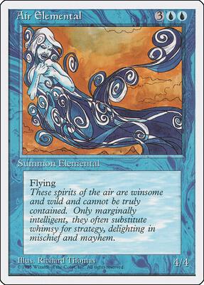 Air Elemental card from Fourth Edition