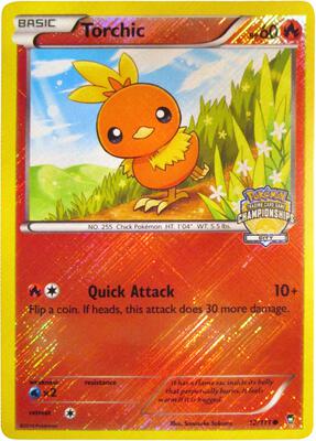 Torchic - 12/111 (City Championships) card from League & Championship Cards