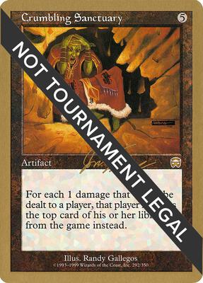 Crumbling Sanctuary - 2000 Jon Finkel (MMQ) card from World Championship Decks
