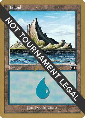 Island (335) - 2000 Jon Finkel (6ED) card from World Championship Decks