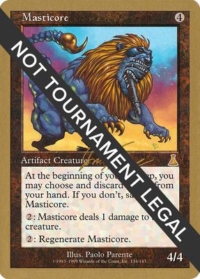Masticore - 2000 Jon Finkel (UDS) card from World Championship Decks
