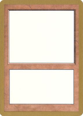 2000 World Championship Blank Card card from World Championship Decks