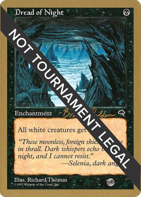 Dread of Night - 1998 Brian Selden (TMP) (SB) card from World Championship Decks