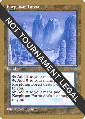 Karplusan Forest - 1998 Brian Selden (ICE) card from World Championship Decks
