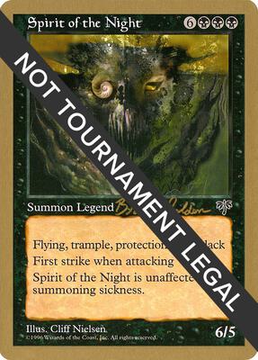 Spirit of the Night - 1998 Brian Selden (MIR) card from World Championship Decks