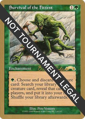 Survival of the Fittest - 1998 Brian Selden (EXO) card from World Championship Decks