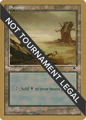 Swamp (Horizontal Log) - 1998 Brian Selden (TMP) card from World Championship Decks