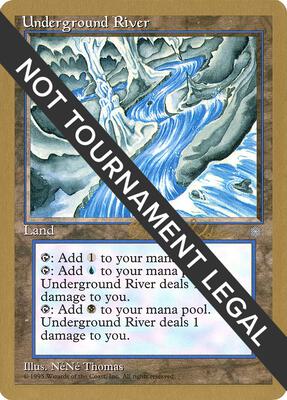 Underground River - 1998 Brian Selden (ICE) card from World Championship Decks