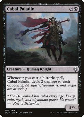 Cabal Paladin card from Dominaria