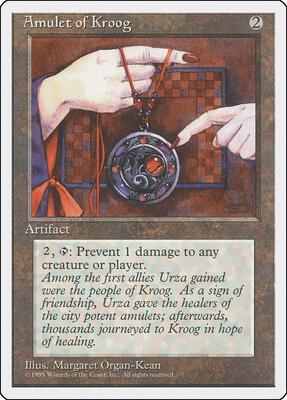 Amulet of Kroog card from Fourth Edition