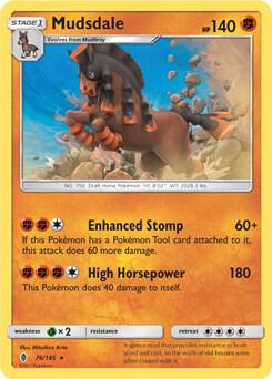 Mudsdale - 76/145 (Prerelease Kit Exclusive) card from Deck Exclusives